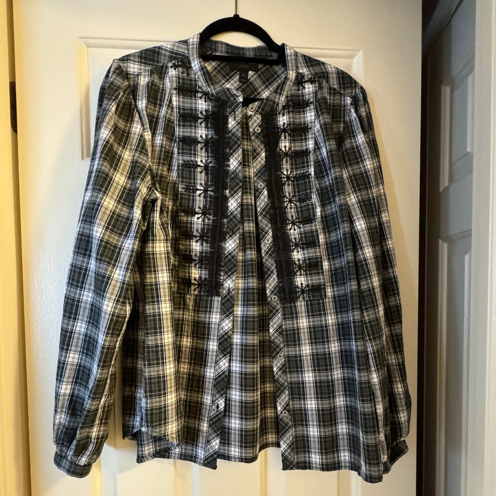 J Crew Tartan Plaid Button Down, size TXL